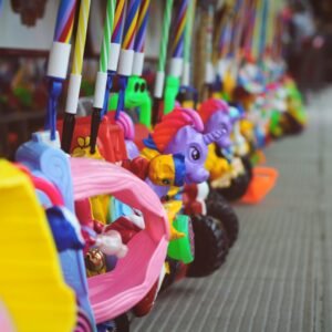 assorted-color toy lot